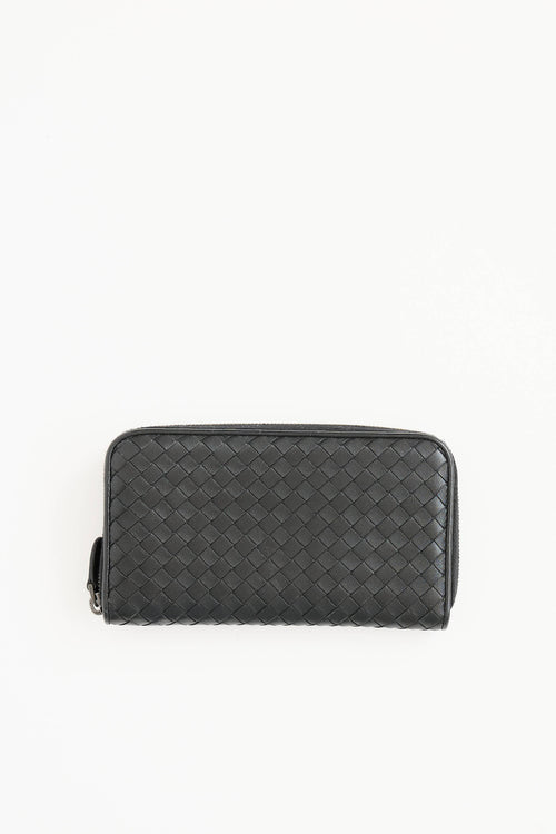 Bottega Veneta Intrecciato Zip Wallet
