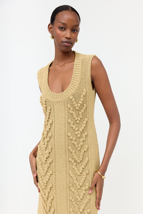 Bottega Veneta Salon 01 Aran Knit Mini Dress
