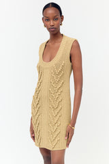 Bottega Veneta Salon 01 Aran Knit Mini Dress