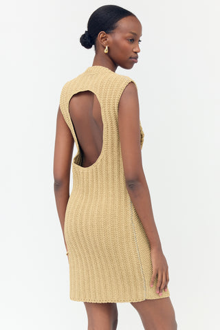 Bottega Veneta Salon 01 Aran Knit Mini Dress