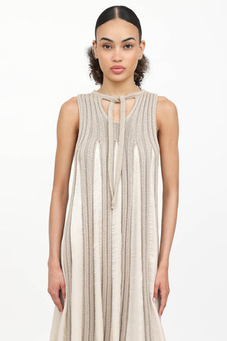Bottega Veneta Knit & Silk Dress