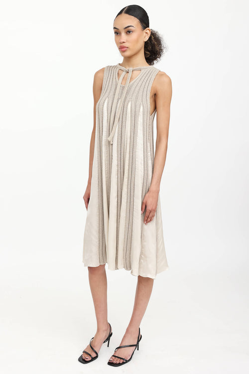 Bottega Veneta Knit & Silk Dress