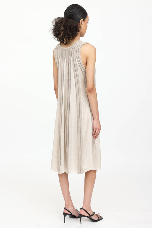 Bottega Veneta Knit & Silk Dress