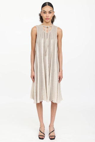 Bottega Veneta Knit & Silk Dress