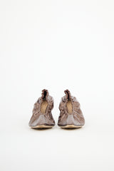 Bottega Veneta Lamé Leather Almond Pump