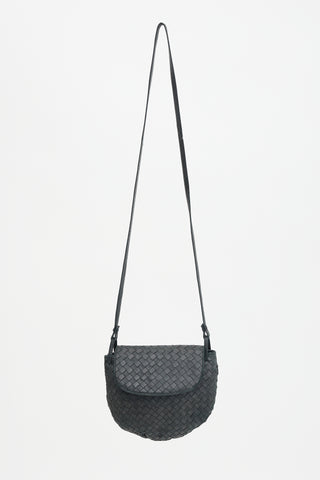 Bottega Veneta Leather Intrecciato Crossbody Bag