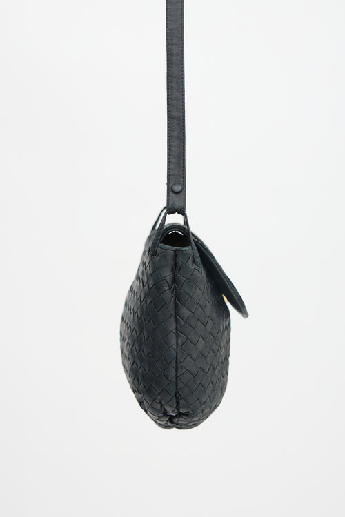 Bottega Veneta Leather Intrecciato Crossbody Bag