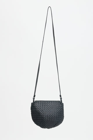 Bottega Veneta Leather Intrecciato Crossbody Bag