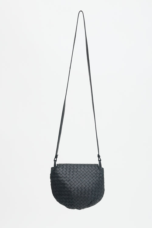 Bottega Veneta Leather Intrecciato Crossbody Bag