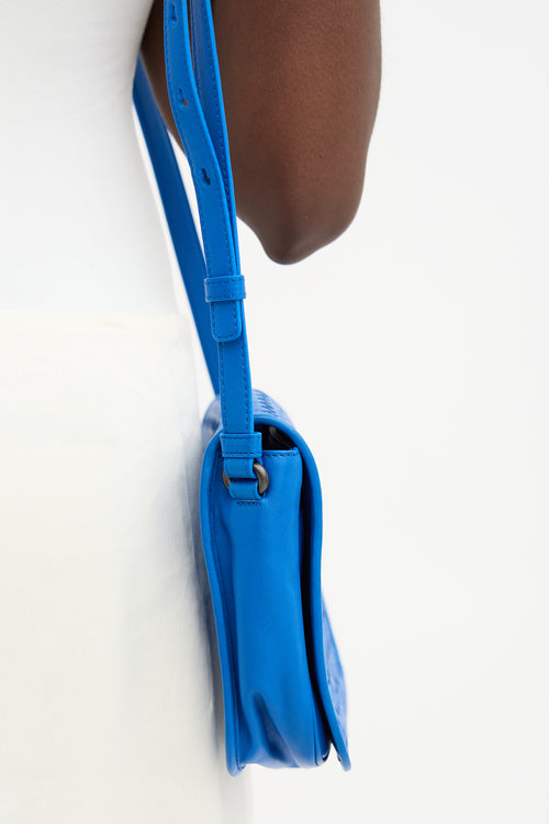 Bottega Veneta Leather Intrecciato Flap Crossbody Bag