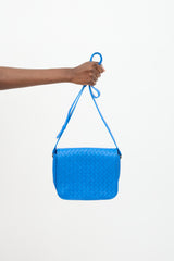 Bottega Veneta Leather Intrecciato Flap Crossbody Bag