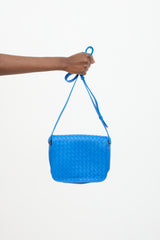 Bottega Veneta Leather Intrecciato Flap Crossbody Bag