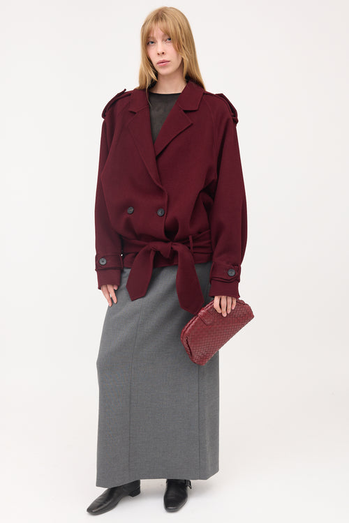 Bottega Veneta Leather Intrecciato Lauren 1980 Clutch