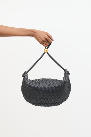 Bottega Veneta Leather Intrecciato Medium Turn Pouch Bag