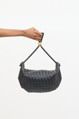 Bottega Veneta Leather Intrecciato Medium Turn Pouch Bag