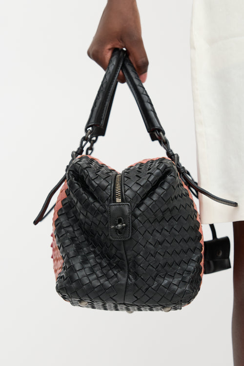 Bottega Veneta Leather Intrecciato Montaigne Bag