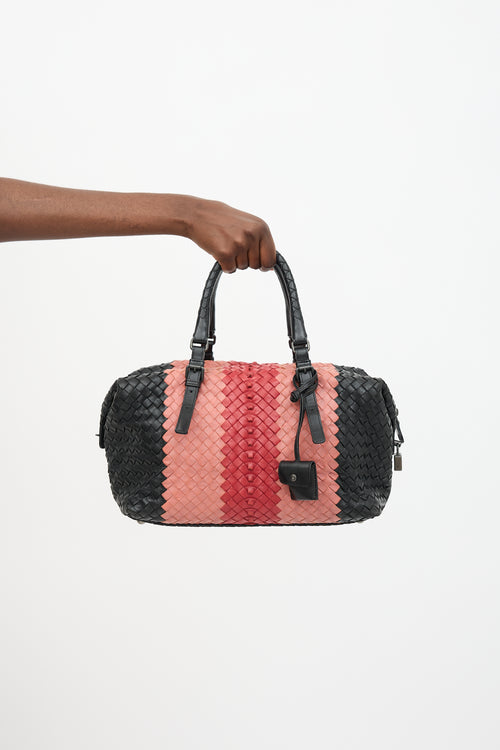 Bottega Veneta Leather Intrecciato Montaigne Bag