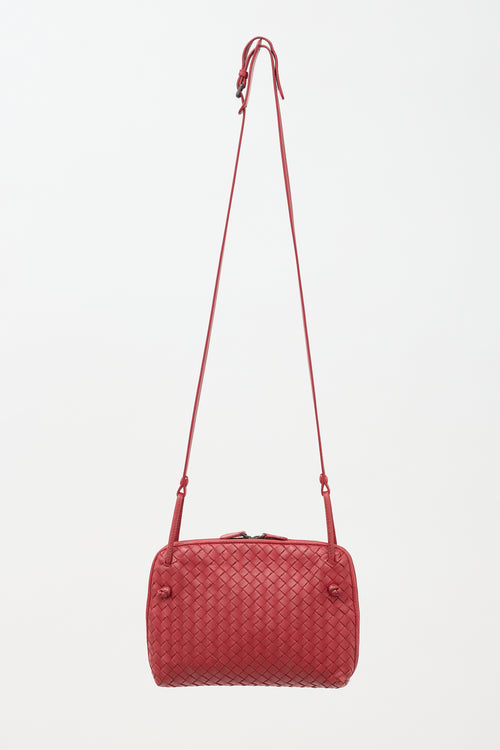 Bottega Veneta Leather Intrecciato Nodini Crossbody Bag