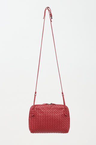 Bottega Veneta Leather Intrecciato Nodini Crossbody Bag