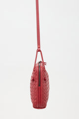 Bottega Veneta Leather Intrecciato Nodini Crossbody Bag