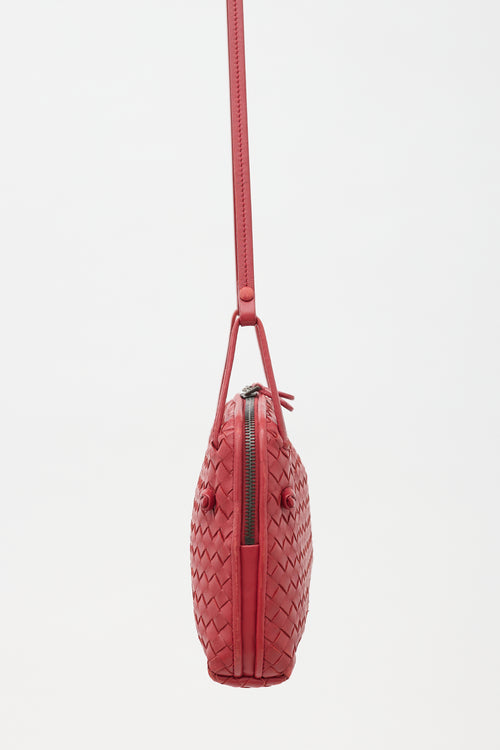 Bottega Veneta Leather Intrecciato Nodini Crossbody Bag