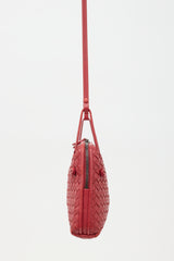 Bottega Veneta Leather Intrecciato Nodini Crossbody Bag