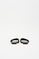 Bottega Veneta Leather Intrecciato Slide