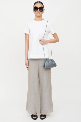 Bottega Veneta Leather Intrecciato Pouch Bag