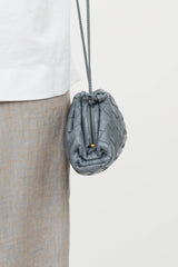 Bottega Veneta Leather Intrecciato Pouch Bag