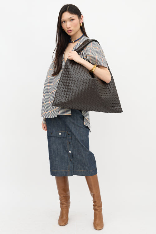 Bottega Veneta Leather Large Hop Bag