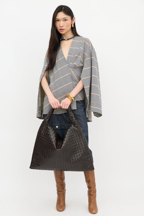 Bottega Veneta Leather Large Hop Bag