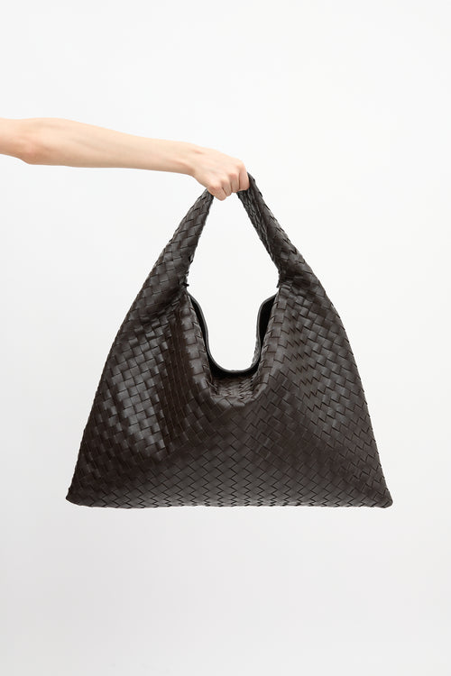 Bottega Veneta Leather Large Hop Bag