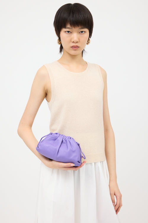 Bottega Veneta Leather Mini Pouch Bag