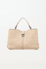 Bottega Veneta Leather Napoli Top Handle Bag