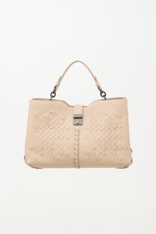 Bottega Veneta Leather Napoli Top Handle Bag
