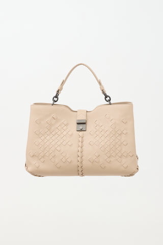 Bottega Veneta Leather Napoli Top Handle Bag