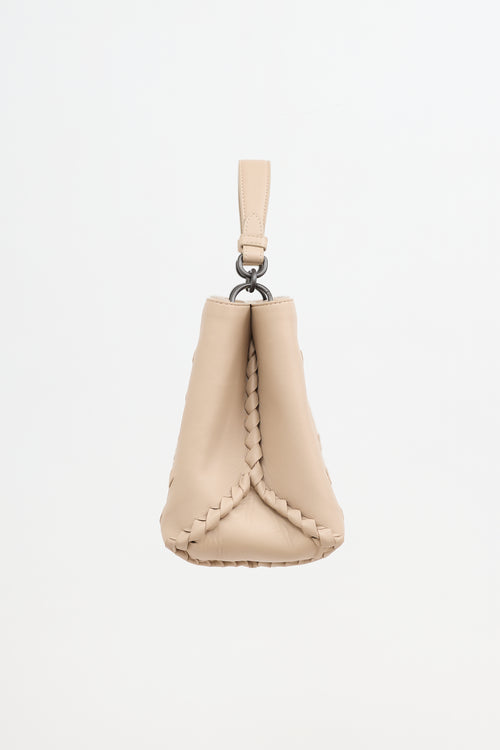 Bottega Veneta Leather Napoli Top Handle Bag