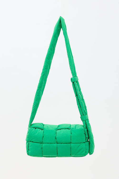 Bottega Veneta Nylon Intrecciato Cassette Messenger Bag