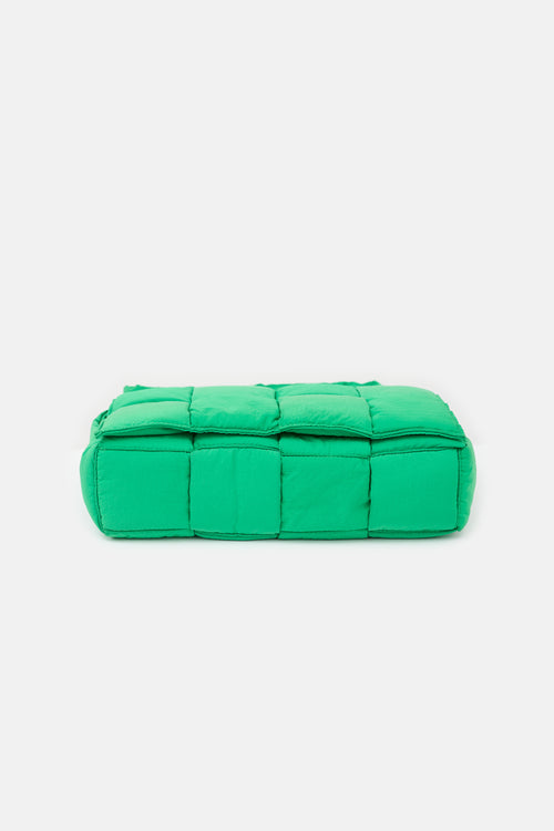 Bottega Veneta Nylon Intrecciato Cassette Messenger Bag