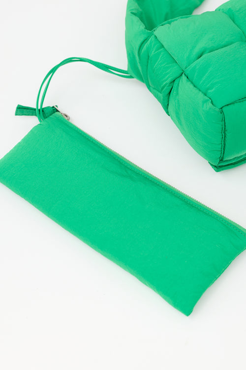 Bottega Veneta Nylon Intrecciato Cassette Messenger Bag