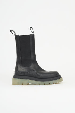 Bottega Veneta Leather Tire Chelsea Boot