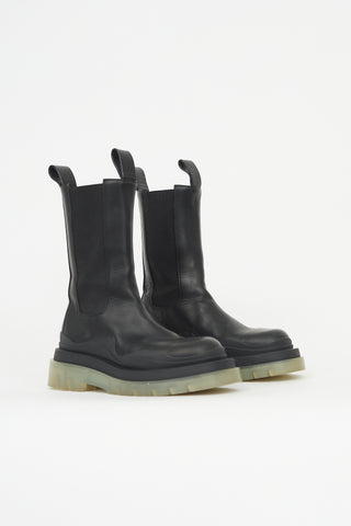 Bottega Veneta Leather Tire Chelsea Boot
