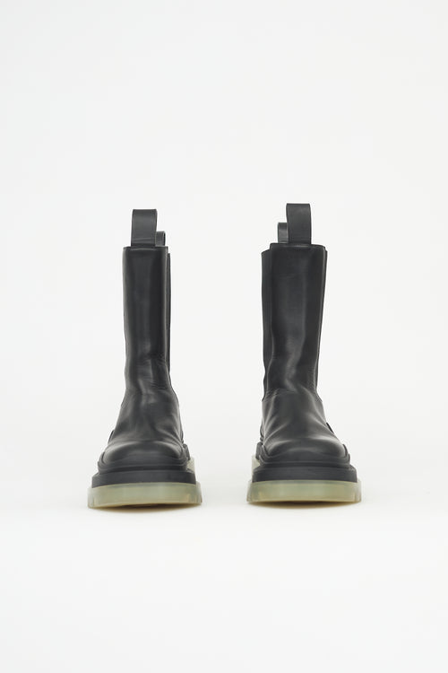 Bottega Veneta Leather Tire Chelsea Boot