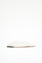 Bottega Veneta Leather Twist Slingback Flat