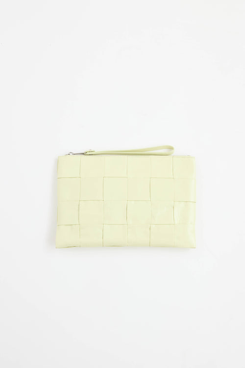 Bottega Veneta Leather Intreccio Clutch