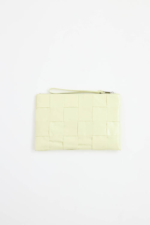 Bottega Veneta Leather Intreccio Clutch