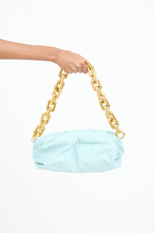 Bottega Veneta Blue Chain Pouch Bag