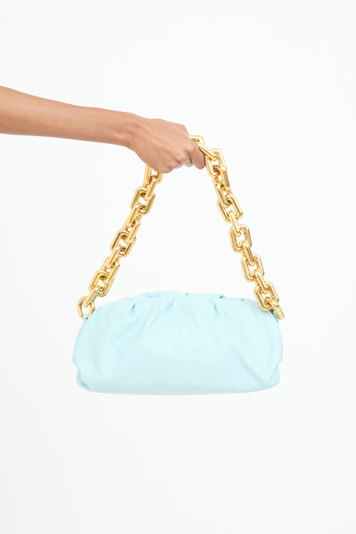 Bottega Veneta Blue Chain Pouch Bag