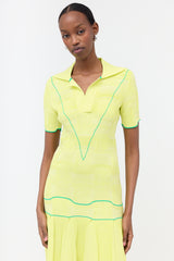 Bottega Veneta Salon 03 Ribbed Knit Polo Dress