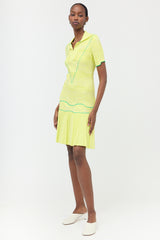 Bottega Veneta Salon 03 Ribbed Knit Polo Dress